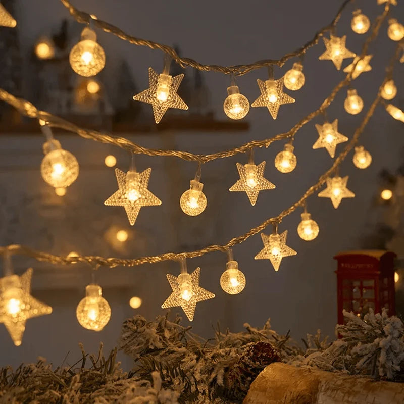 String Lights Christmas LED Motifs Battery Powered