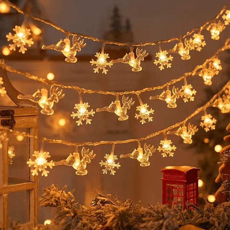 String Lights Christmas LED Motifs Battery Powered