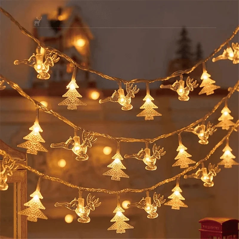 String Lights Christmas LED Motifs Battery Powered