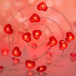 String Lights Heart-Shaped Battery-Operated Waterproof
