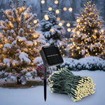 String Lights Solar-Powered 8 Modes Weather-Resistant