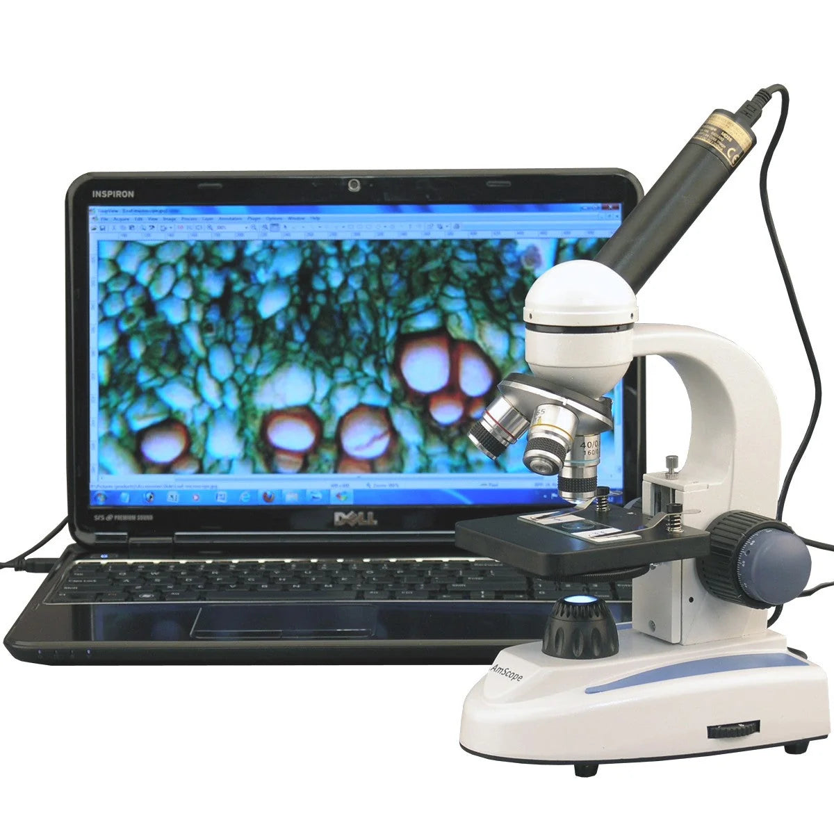 Student Microscope 40X–1000X USB Camera & LED Illumination