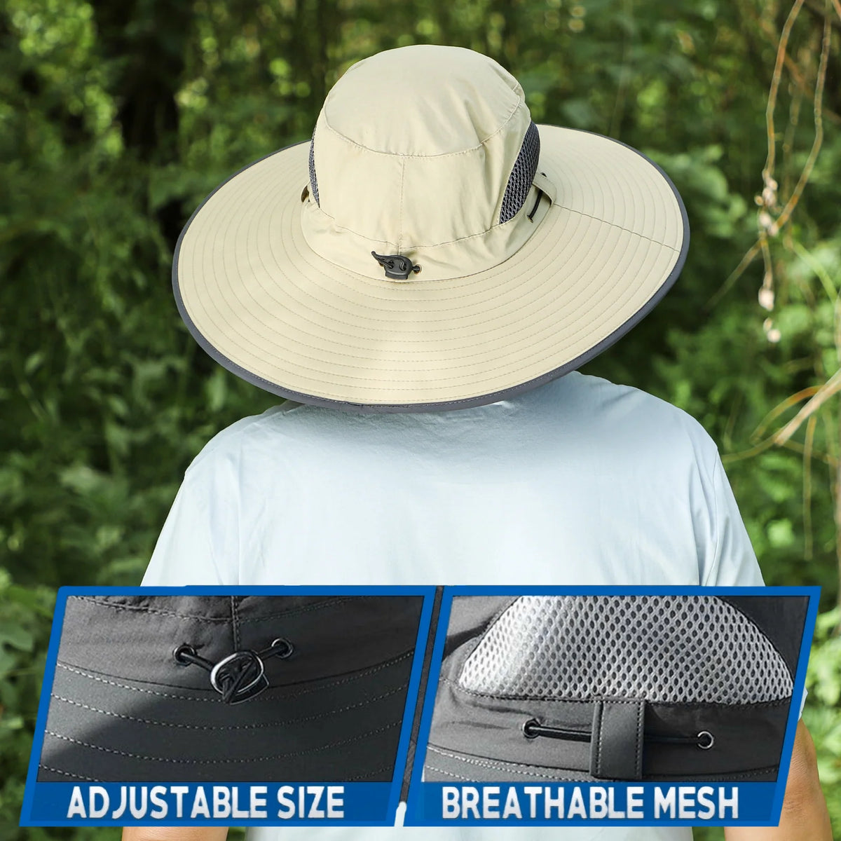 Sun Hat Large Fit Extra Wide Brim UPF50