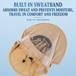 Sun Hat Wide Brim Breathable Mesh Face Cover