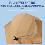 Sun Hat Wide Brim Breathable Mesh Face Cover