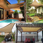 Sun Shade Sail Breathable HDPE 90% UV Protection