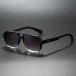 Sunglasses Retro Square Double Bridge UV400 Protection