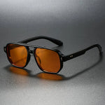 Sunglasses Retro Square Double Bridge UV400 Protection