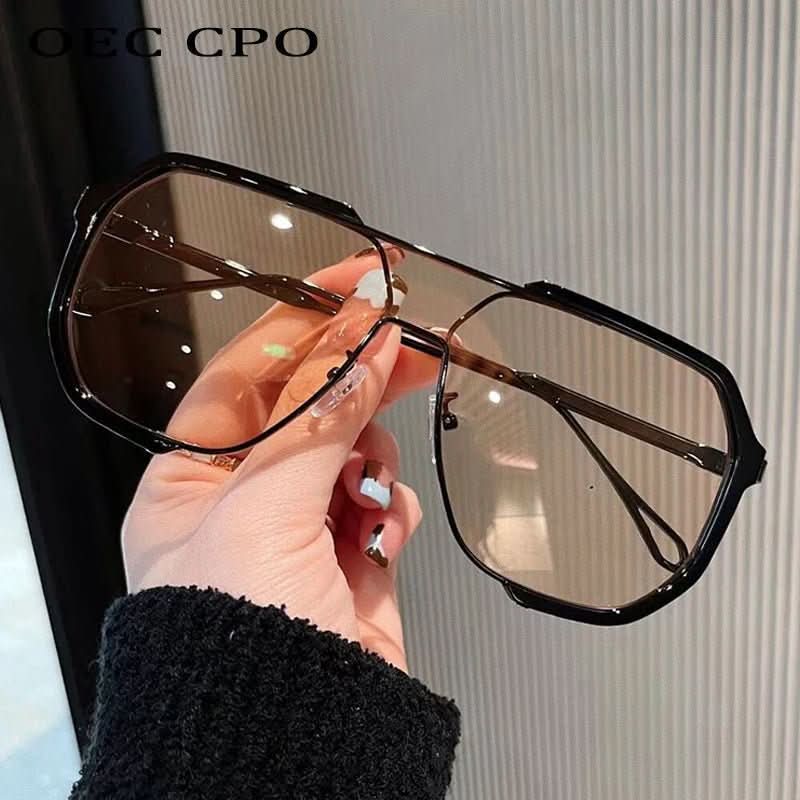 Sunglasses Square Frame Photochromic UV400 Lenses