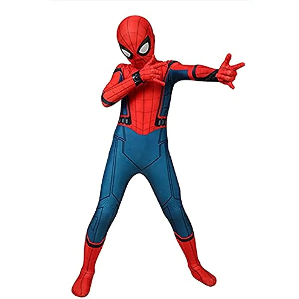 Superhero Costume Full-Body Stretch With Removable Mask