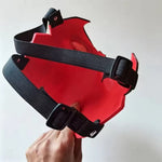 Superhero Half Mask Red Plastic Lightweight Design