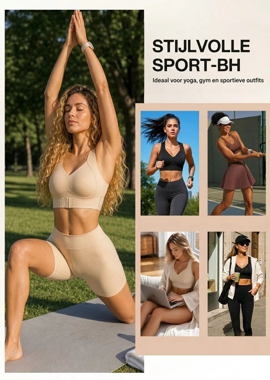 Support Bra Wireless Seamless Breathable Stretch Fabric