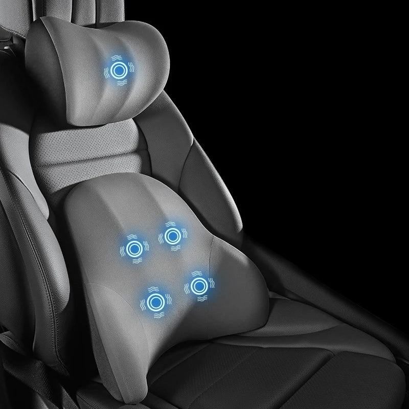 Support Pillow Neck & Lumbar Vibration Massage