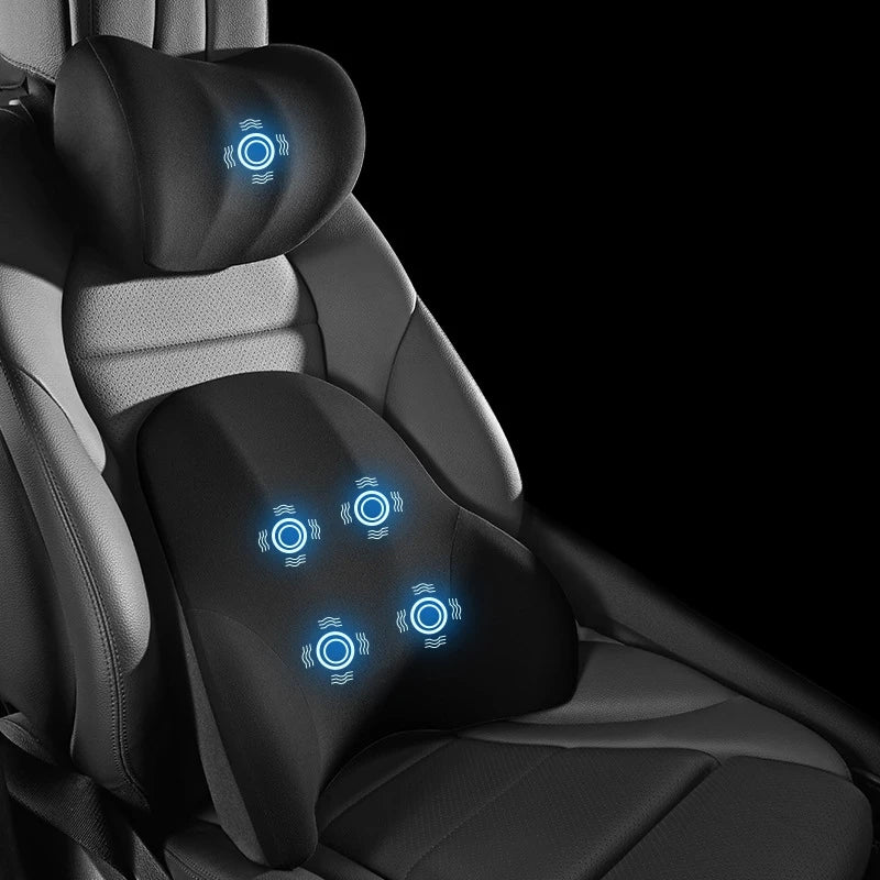 Support Pillow Neck & Lumbar Vibration Massage