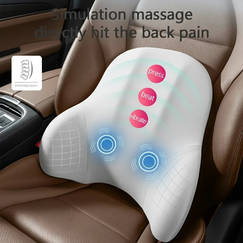Support Pillow Neck & Lumbar Vibration Massage