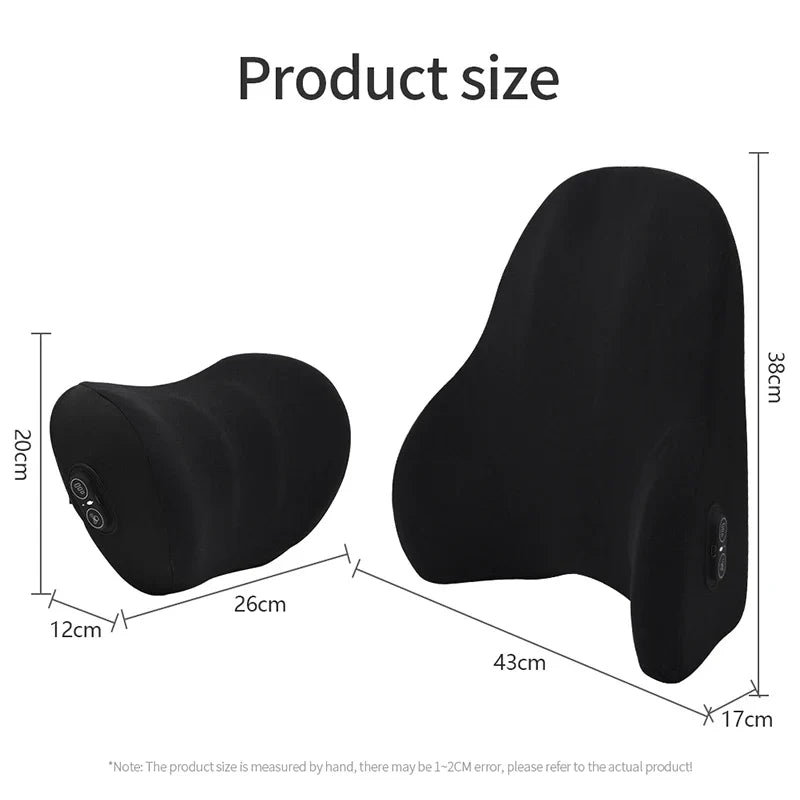 Support Pillow Neck & Lumbar Vibration Massage