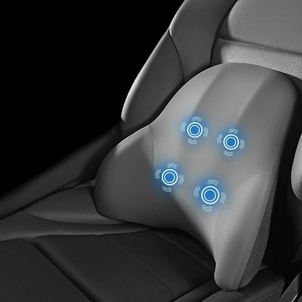 Support Pillow Neck & Lumbar Vibration Massage