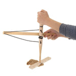 Survival Fire Starter Wood Hand-Drill Compact & Portable