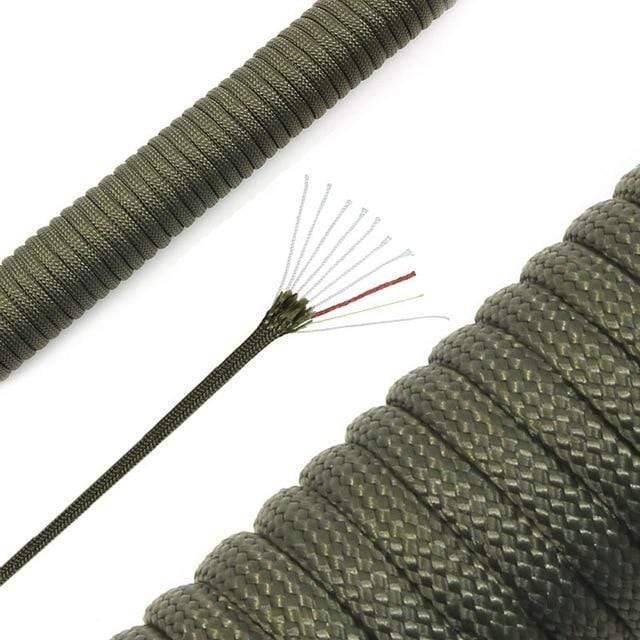 Survival Rope Military-Grade Abrasion-Resistant 10-Core 102 Ft