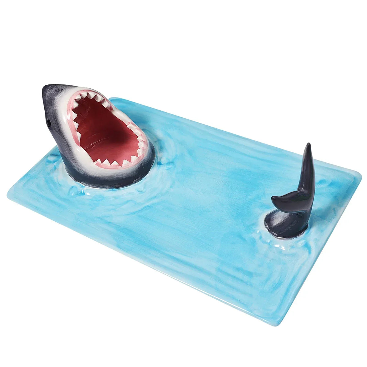 Sushi Plate Shark Design Ceramic & Dishwasher Safe
