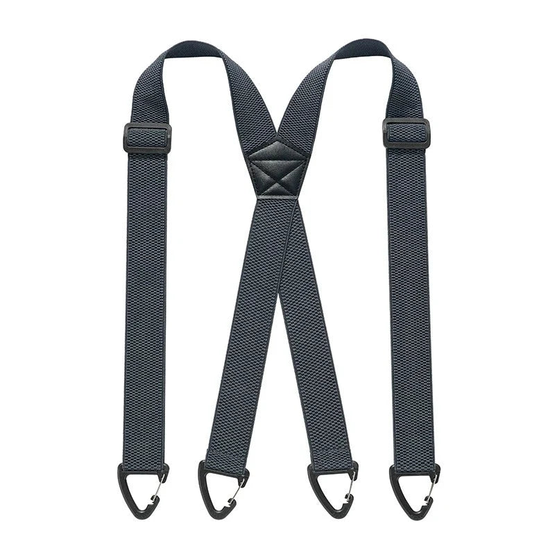Suspenders Adjustable Elastic Belt Loop Hooks Y-Back & X-Back
