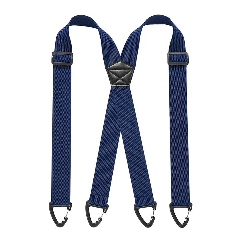 Suspenders Adjustable Elastic Belt Loop Hooks Y-Back & X-Back