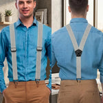 Suspenders Adjustable Metal Hook Clips X or Y Shape