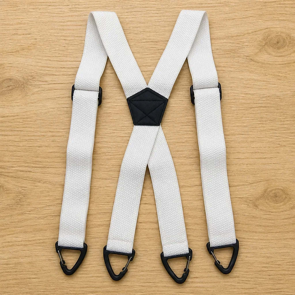 Suspenders Elastic Adjustable Metal Clips