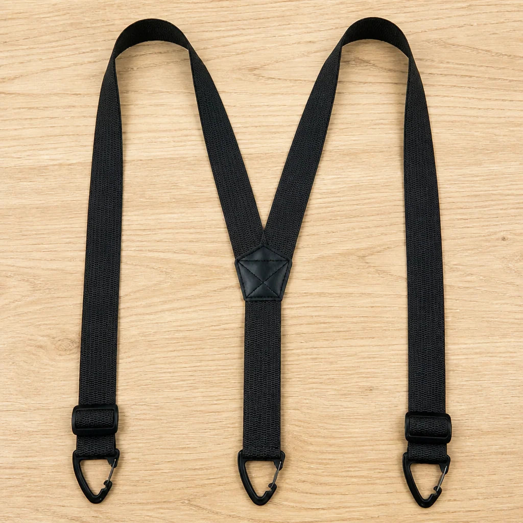 Suspenders Elastic Adjustable Metal Clips