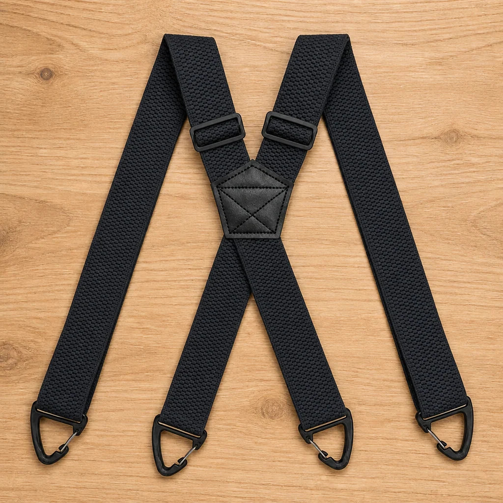 Suspenders Elastic Adjustable Metal Clips