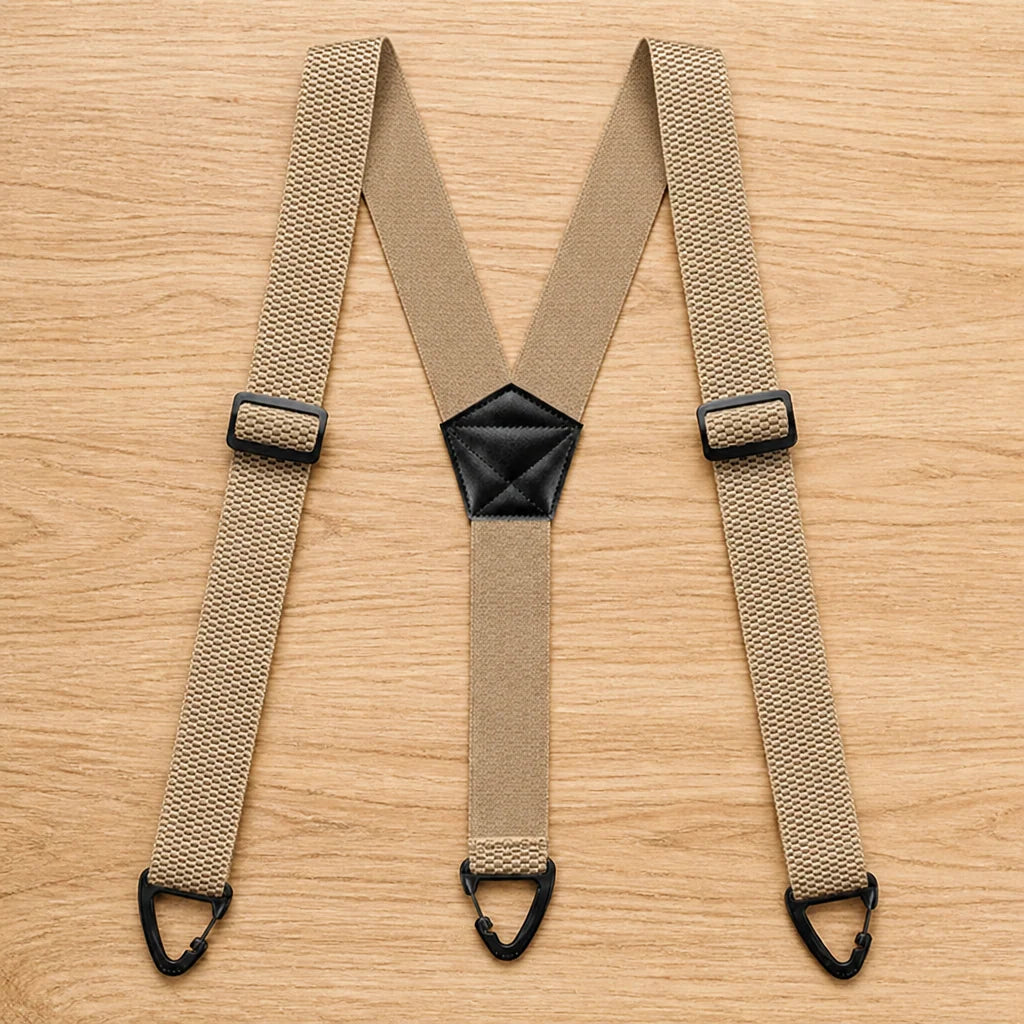 Suspenders Elastic Adjustable Metal Clips