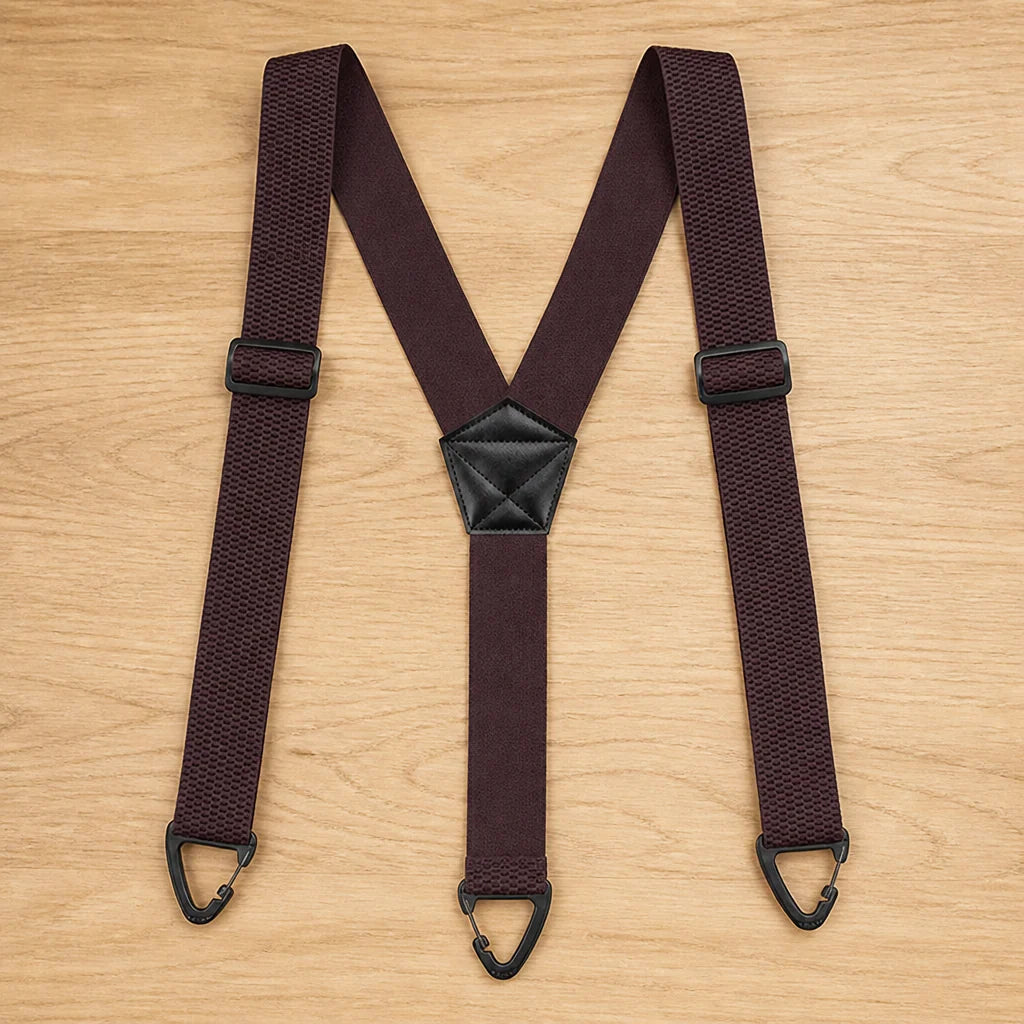 Suspenders Elastic Adjustable Metal Clips