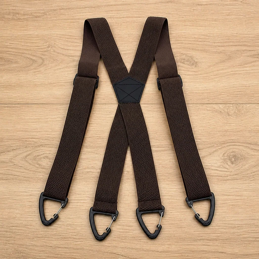 Suspenders Elastic Adjustable Metal Clips