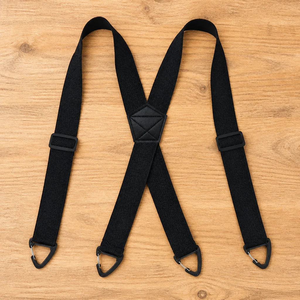 Suspenders Elastic Adjustable Metal Clips