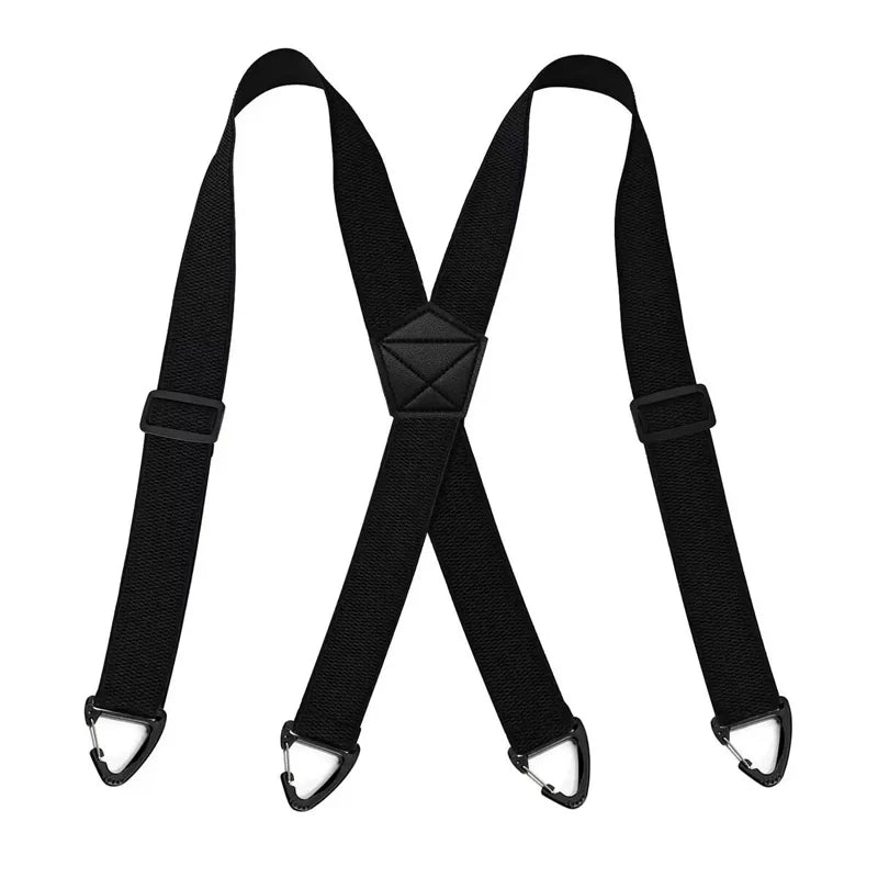 Suspenders Wide Elastic Straps Adjustable Heavy-Duty Clips