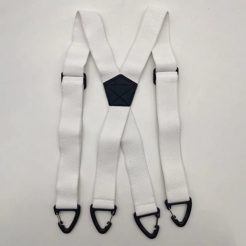 Suspenders Wide Elastic Straps Adjustable Heavy-Duty Clips