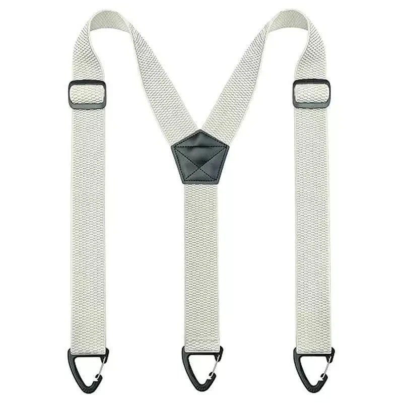 Suspenders Wide Elastic Straps Adjustable Heavy-Duty Clips
