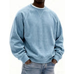 Sweatshirt Textured Corduroy Patchwork Design