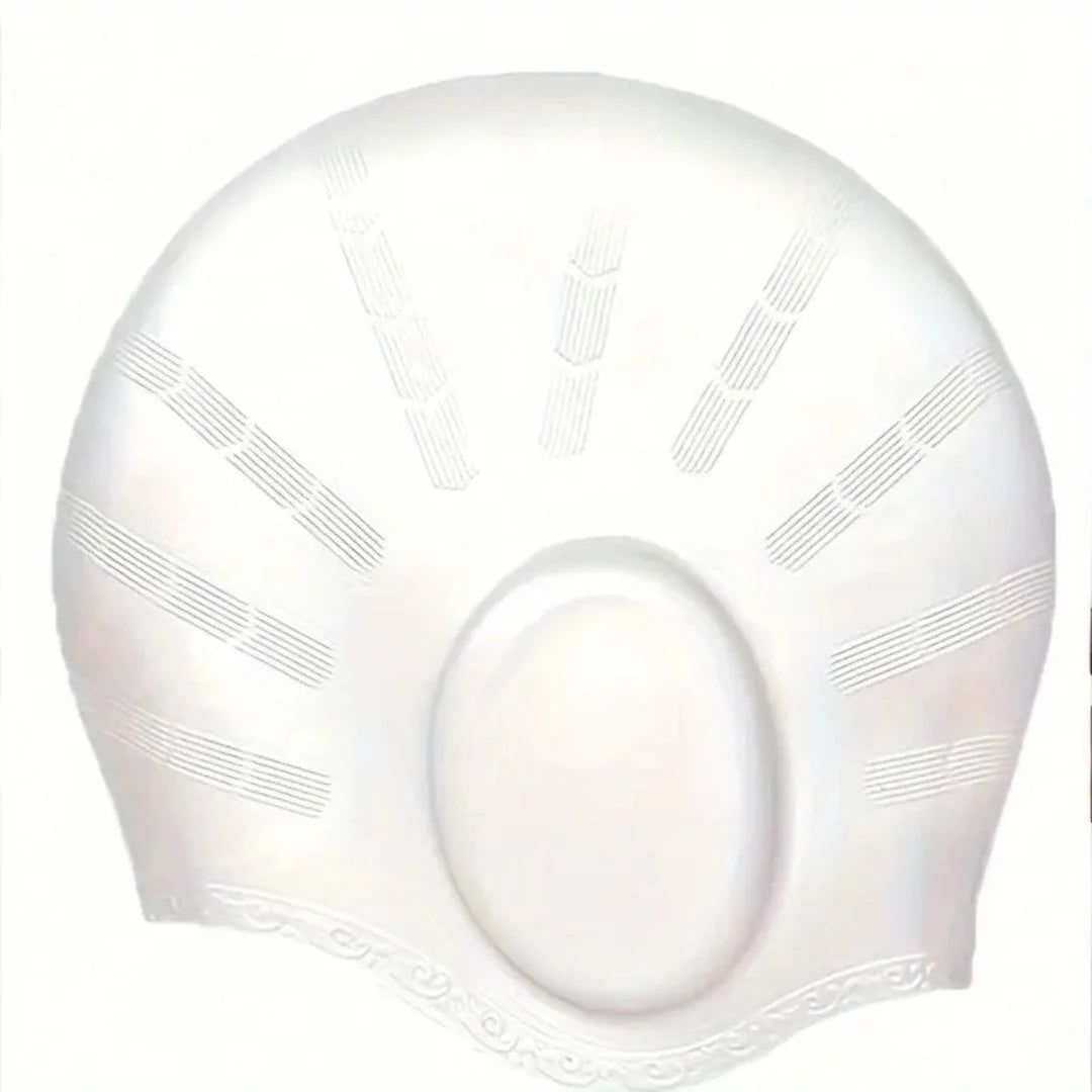 Swim Cap Silicone For Long Hair Ear Pockets