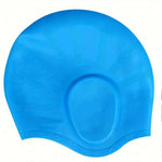 Swim Cap Silicone For Long Hair Ear Pockets