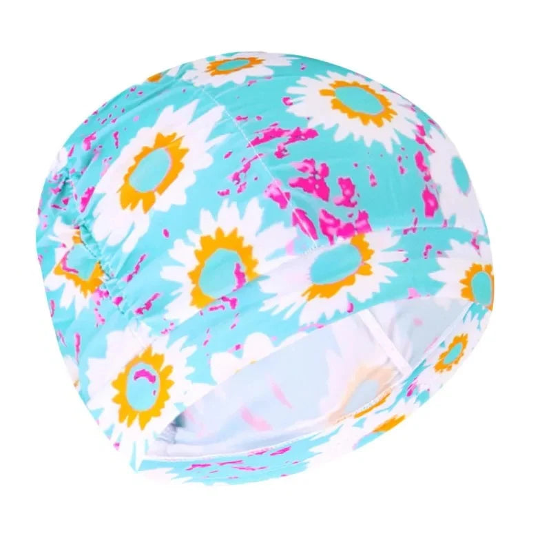 Swim Cap Turban Twist Stretch Fit Quick Dry