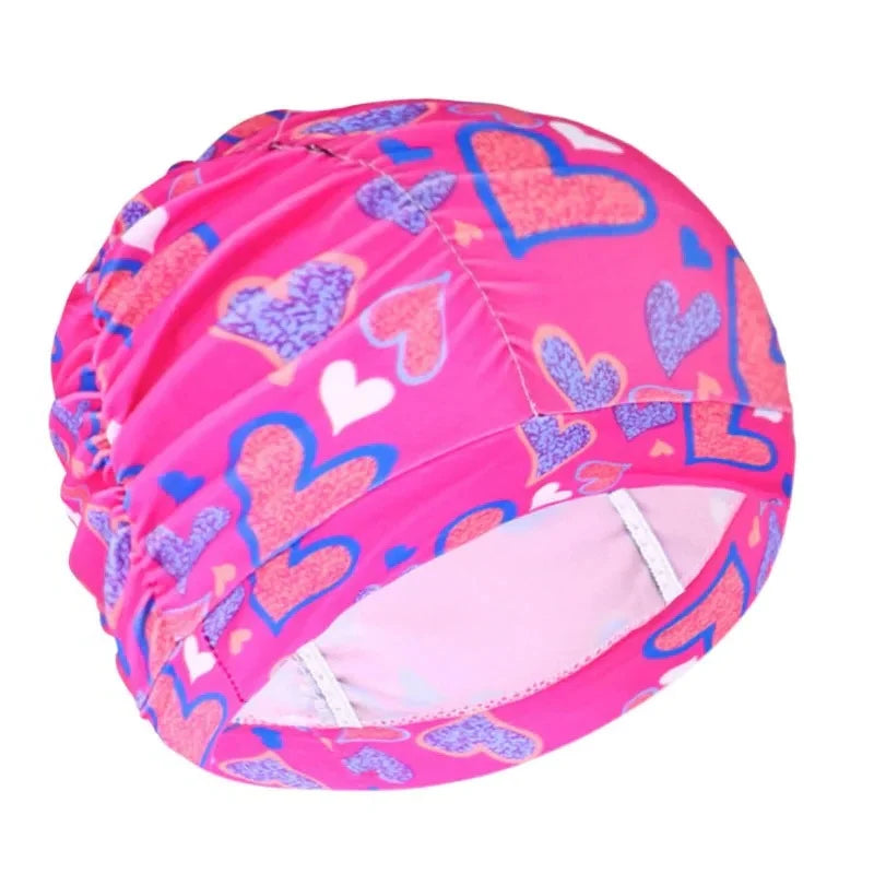 Swim Cap Turban Twist Stretch Fit Quick Dry