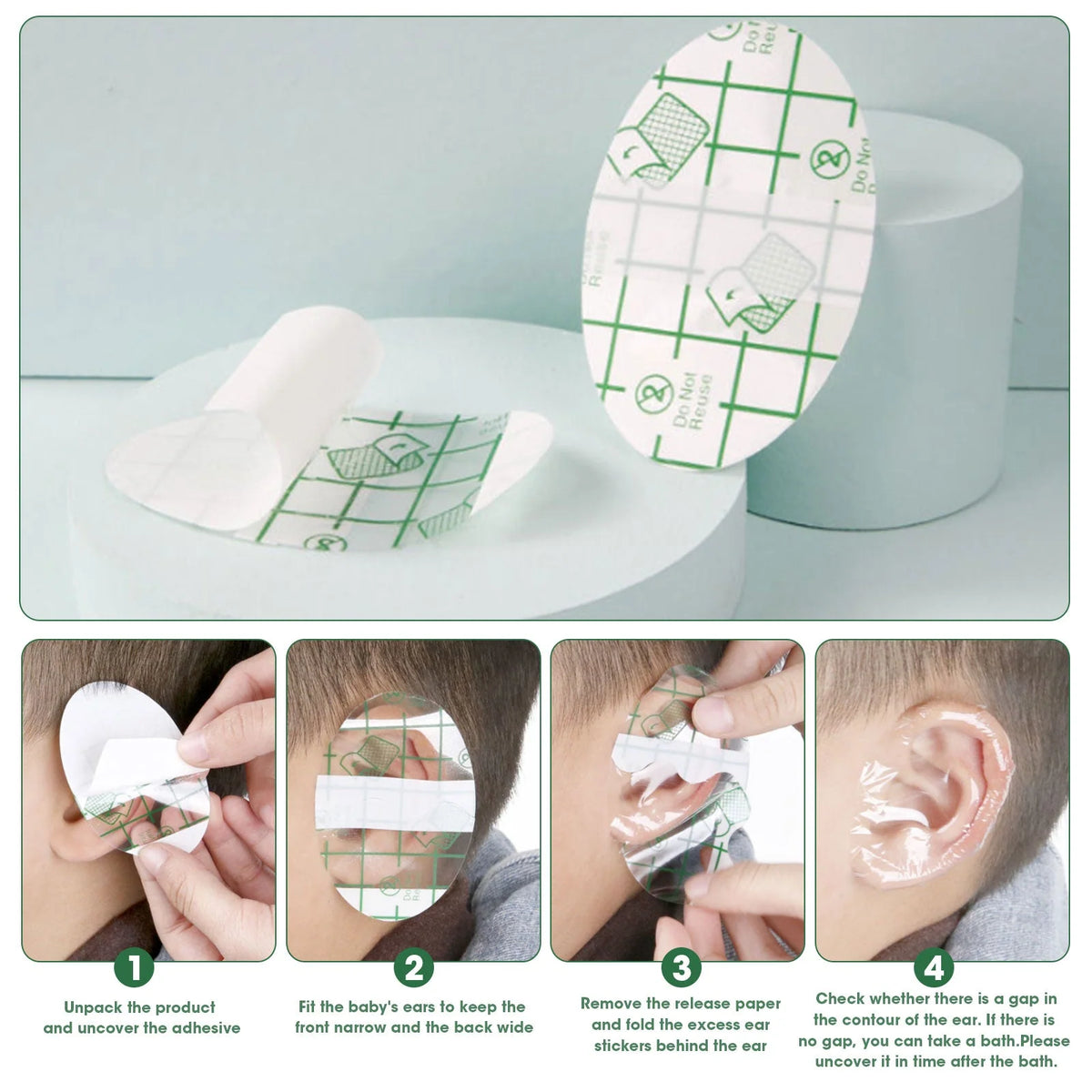 Swim Earplugs Waterproof Peel-And-Stick Disposable