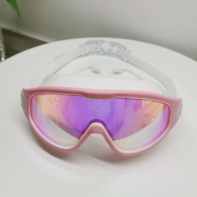 Swim Goggles Anti-Fog 180 Degree Wide View Silicone Seal