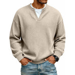 T-Shirt Waffle Knit Double-Layer Look Relaxed Fit