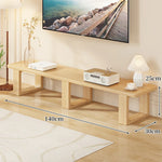 TV Media Console Low-Profile Open Rectangular Legs
