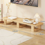TV Media Console Low-Profile Open Rectangular Legs