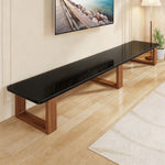 TV Media Console Low-Profile Open Rectangular Legs