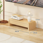TV Media Console Low-Profile Open Rectangular Legs
