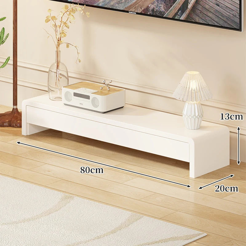 TV Media Console Low-Profile Open Rectangular Legs